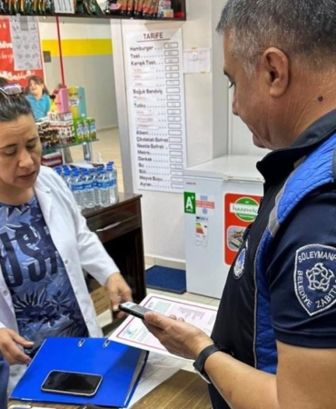 Zabıta ekiplerinden kantin denetimi