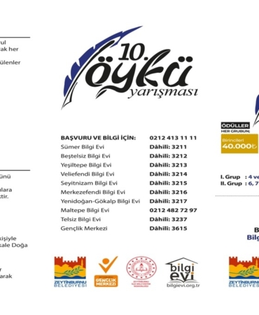 Zeytinburnu’nda 10. Öykü Yarışması için başvurular başladı