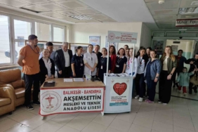 Bandırma’da organ bağışı farkındalığına gençlerden destek