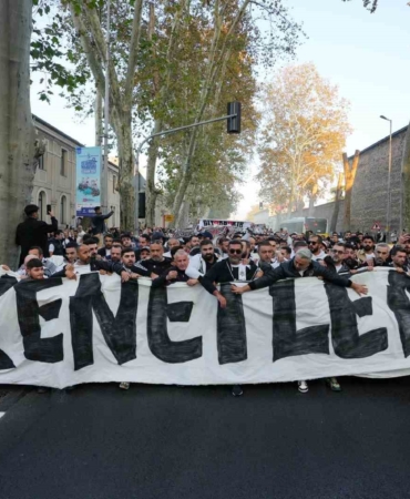 Beşiktaş taraftarından sessiz yürüyüş