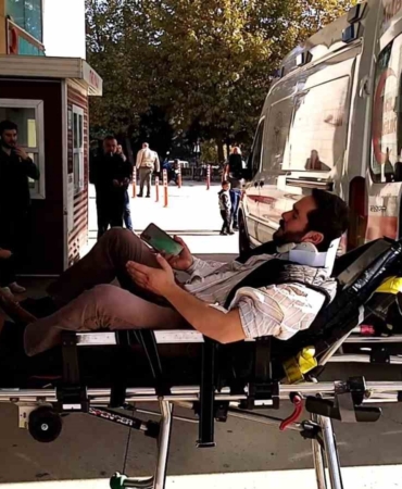 Takla atan araçtan sağ çıktı