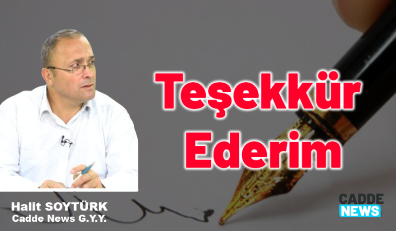 Teşekkür Ederim