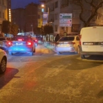 Güngören’de bir kişi aracını yolun ortasına bırakıp gitti