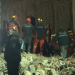 Güngören’de çöken binada enkaz altında kalan işçiye ulaşıldı