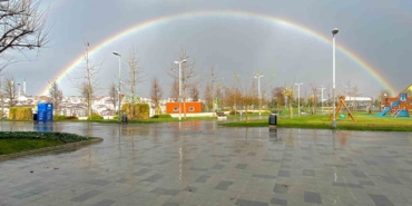 İstanbul’da gökkuşağı manzarası mest etti