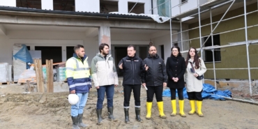 Silivri Belediye başkanı Bora Balcıoğlu, yapımı devam eden huzurevi projesini inceledi