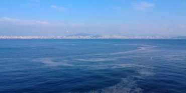 Adalar’daki müsilaj tehdidi havadan görüntülendi