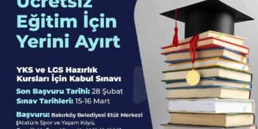 Bakırköy Belediyesi’nin YKS ve LGS hazırlık kursları için başvurular başladı