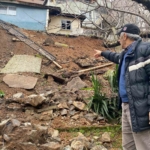 Beykoz’da 5 metrelik istinat duvarı çöktü