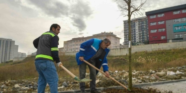 Esenyurt’un sokakları ağaçlarla süsleniyor