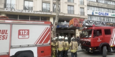 Şişli’de bir otelde korkutan yangın