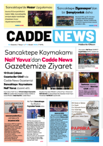 CADDE NEWS E-GAZETE 3. SAYISI 13 OCAK 2025