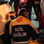 Edirne’de otomobilin yayalara çarpma anı kamerada: 3 yaralı