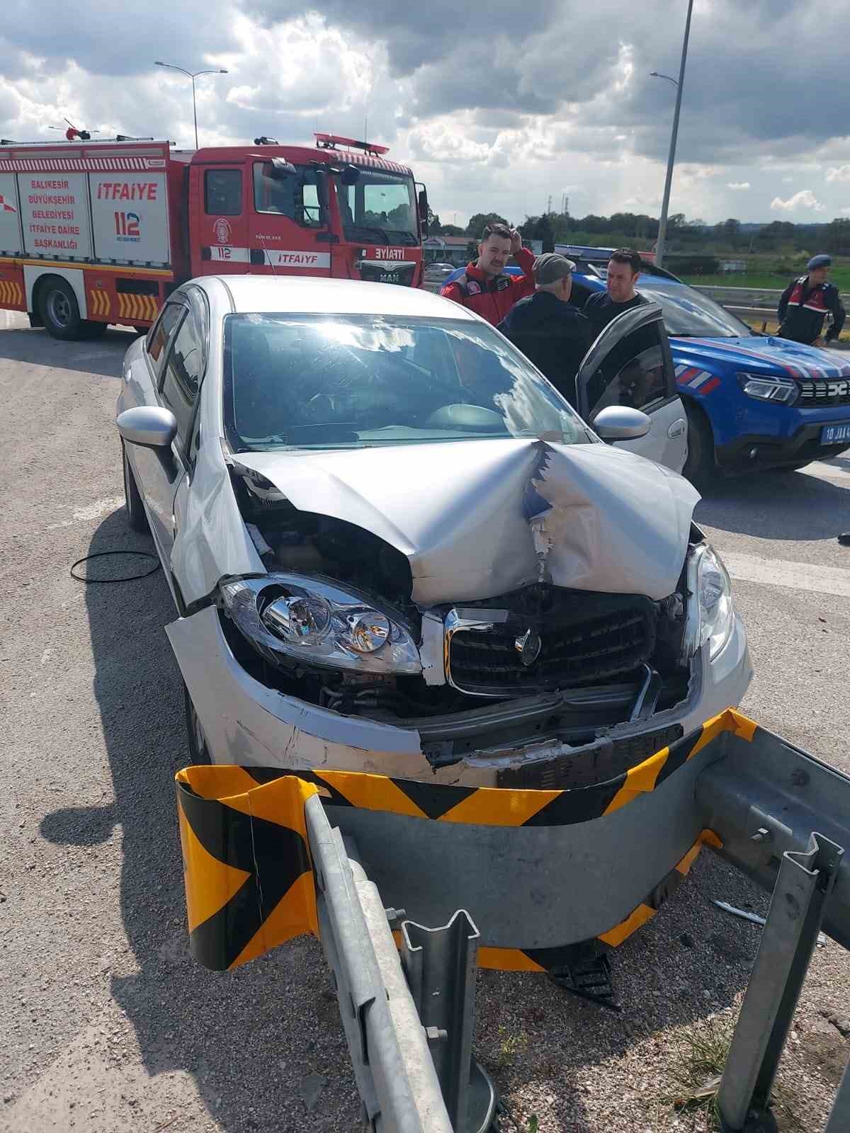 Balıkesir’de kaza: 1 yaralı