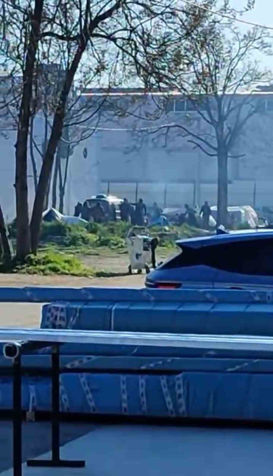 Taşlı sopalı kavga kamerada