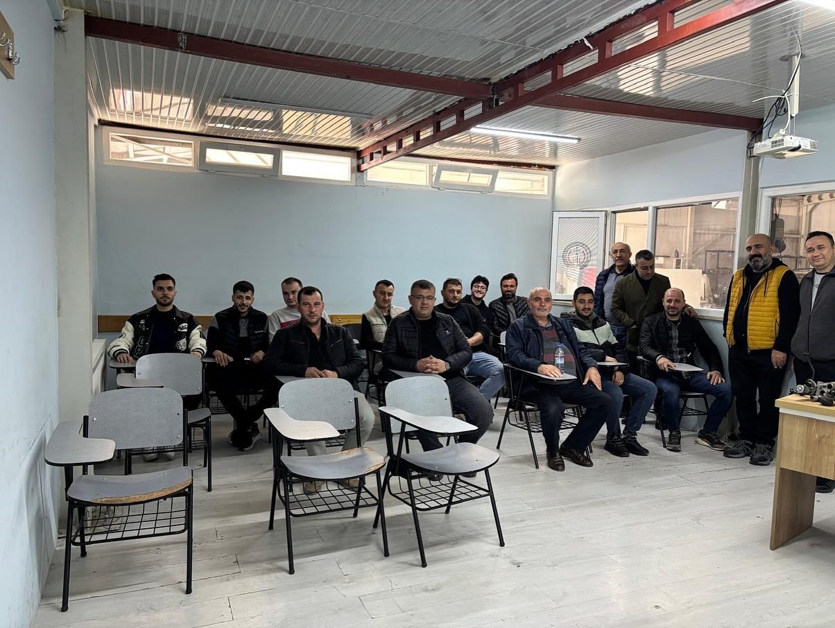 Edremit’te egzoz emisyon ölçüm elemanı kursu tamamlandı