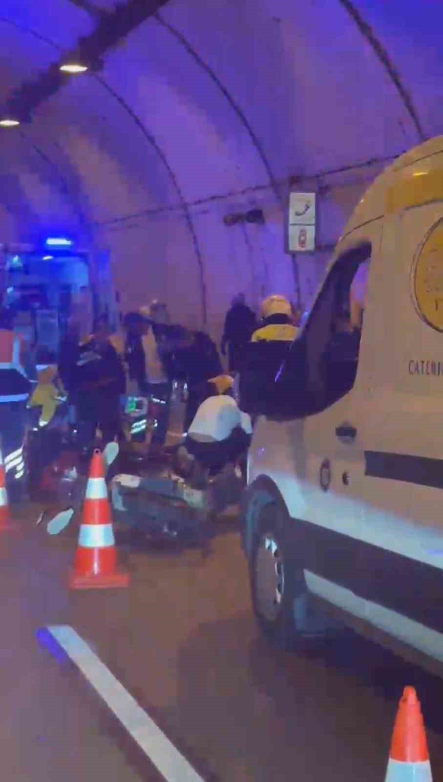 Dolmabahçe Tüneli’nde kaza yapan motosiklet sürücüsü hayatını kaybetti
