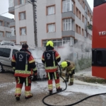 Bandırma’da araç yangını korkuttu
