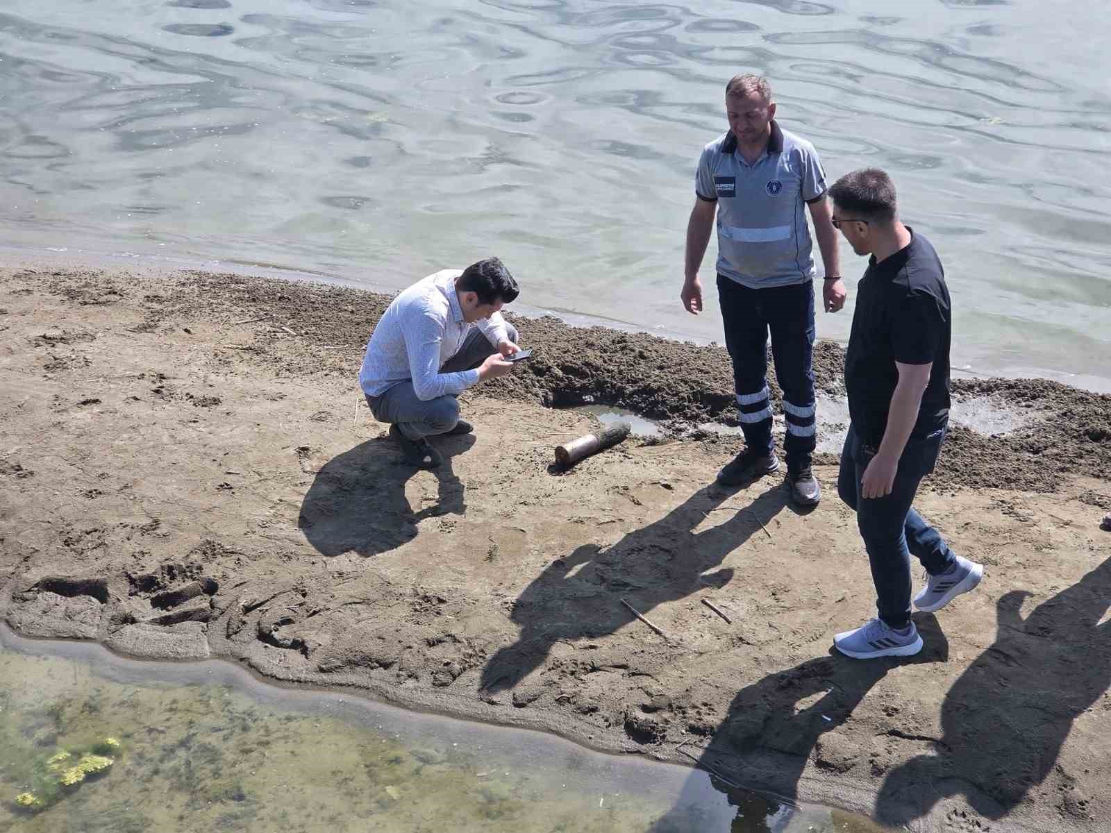 İznik Gölü sahilinde ikinci top mermisi