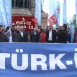 TÜRK-İŞ, Taksim’e çelenk bıraktı