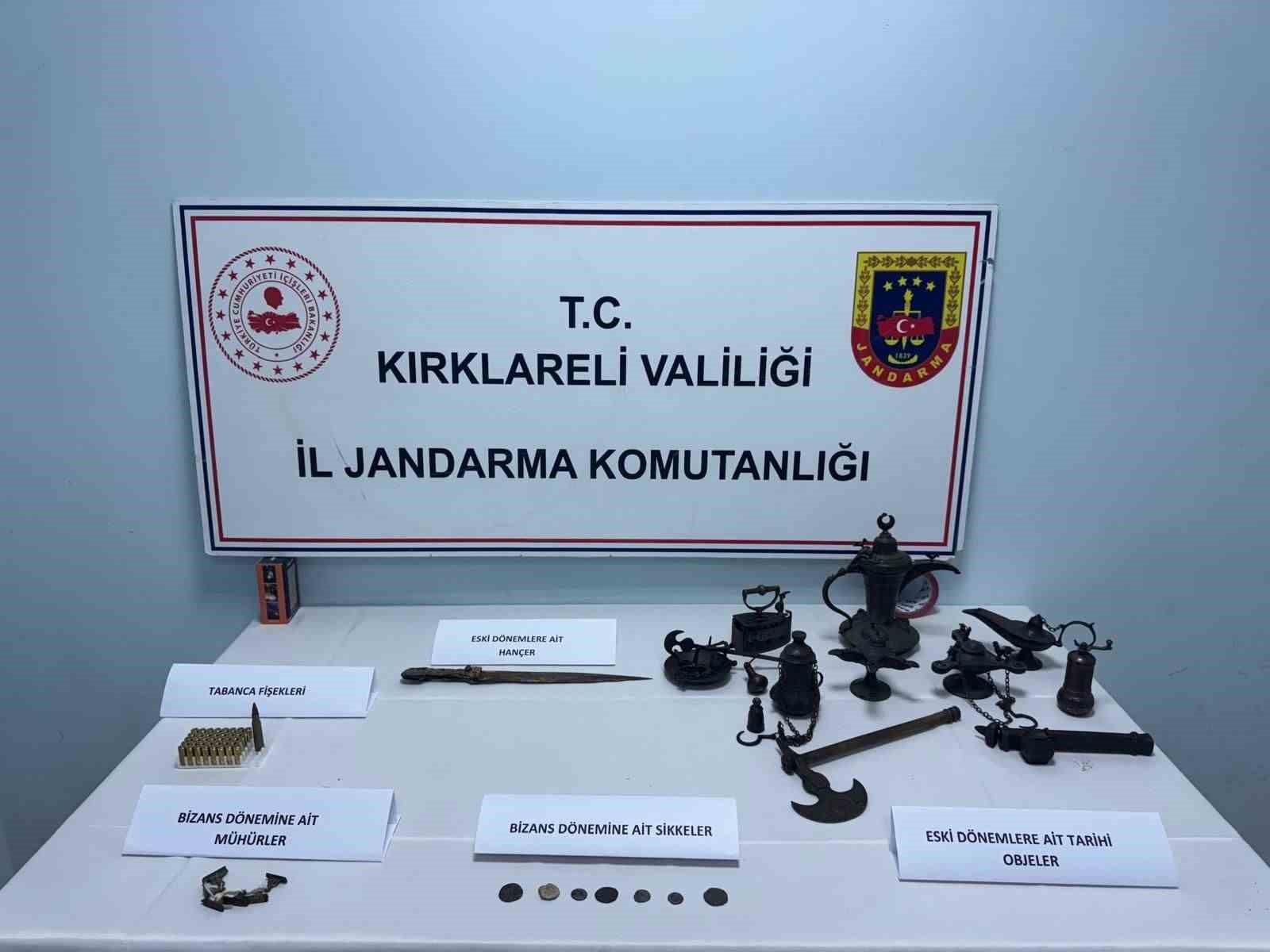 Kırklareli ve Tekirdağ’da eş zamanlı kaçak kazı operasyonu