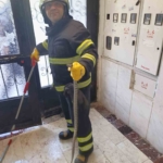 Bilecik’te bir apartmana giren yılan itfaiye ekiplerince yakalandı