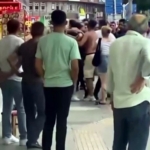 Şehrin göbeği boks ringine döndü: O anlar kamerada