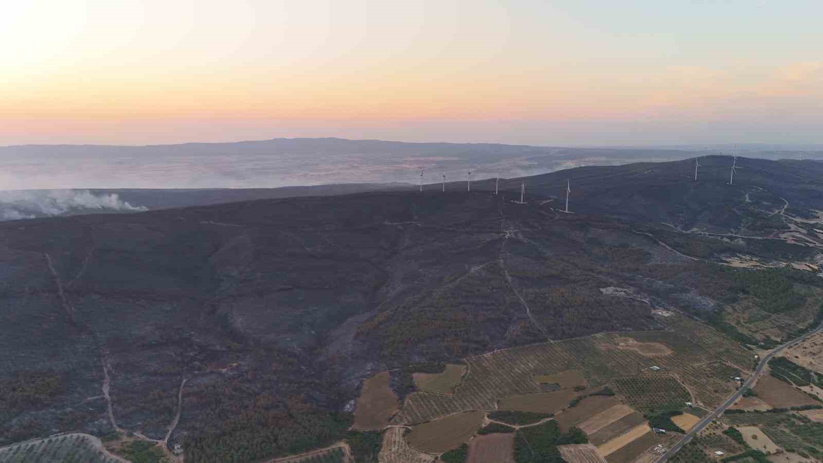 Şarköy’deki orman yangını 42. saatinde kısmen kontrol altına alındı