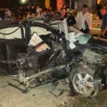 Köprü ayağına çarpan otomobil hurdaya döndü: 2 ağır yaralı