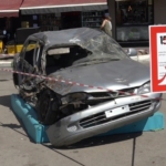 15 Temmuz gecesi tankın ezdiği otomobil Kırklareli’nde sergileniyor