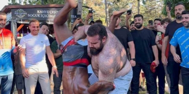 Dünyaca ünlü yayıncı Speed, Çekmeköy’de yağlı güreş yaptı