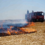 Edirne’de anız yangını