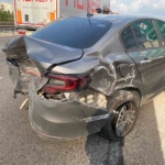 Kocaeli TEM Otoyolu’nda 4 araçlı zincirleme kaza