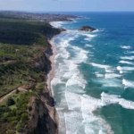 Yasak sonrası Şile sahilleri boş kaldı: Dalgalar havadan görüntülendi