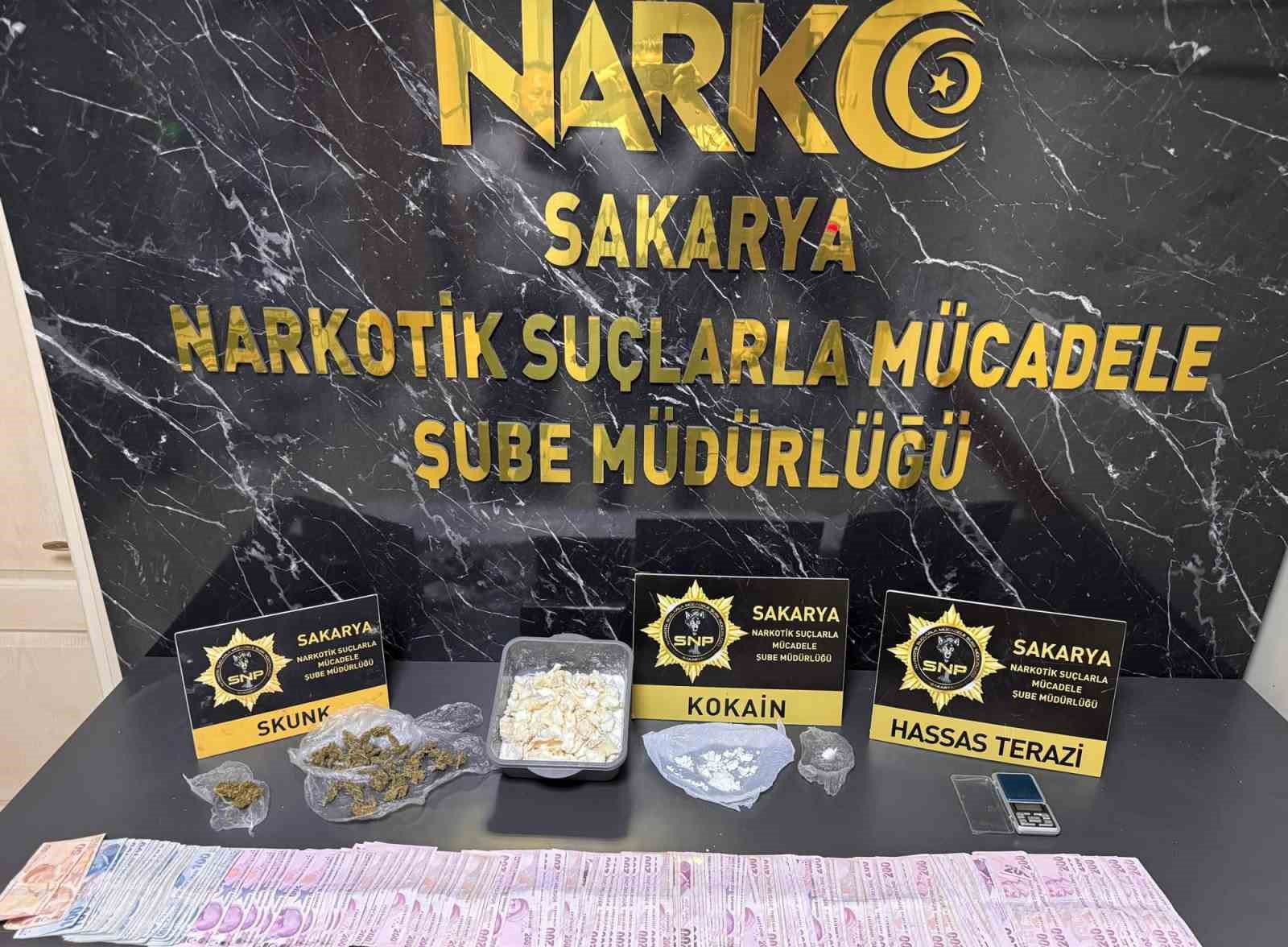 Sakarya’da 1 kilo kokain ele geçirildi: 1 tutuklama