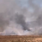 İnegöl’de anız yangını