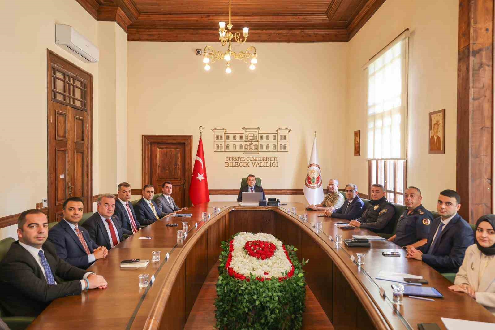 Bilecik’te İl Asayiş ve Güvenlik toplantısı yapıldı