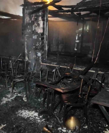Beykoz’da şömineden çıkan yangın restoranı küle çevirdi