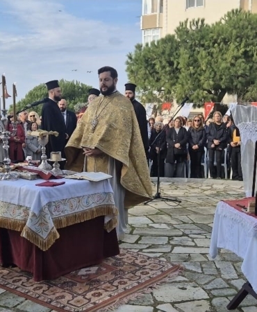 Silivri’de "Son Aziz" Nektarios’u anmak için ayin düzenlendi