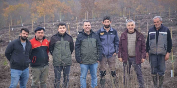 Manyas’ta orman köylüsüne gelir getirici ağaçlandırma