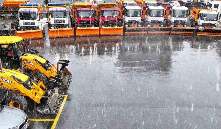 Ümraniye’de kar timleri teyakkuzda