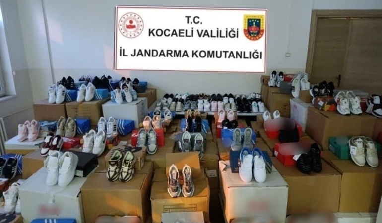 Kocaeli’de sahte ayakkabı operasyonu