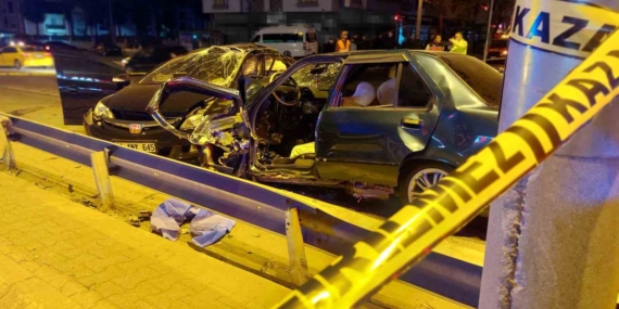 D-100’de kaza: 1 ölü, 2’si ağır 3 yaralı