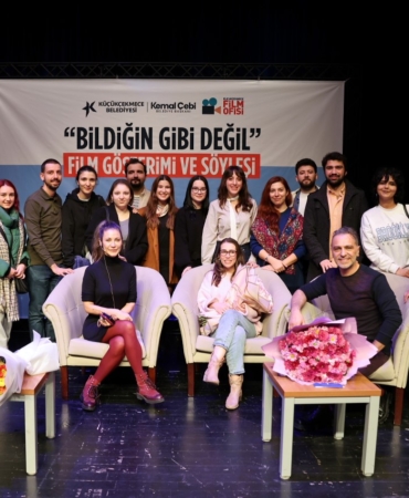 Ödüllü yapım "Bildiğin Gibi Değil" in film ekibi Küçükçekmece’deydi