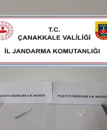 Çanakkale’de uyuşturucu operasyonu: 2 şüpheli tutuklandı