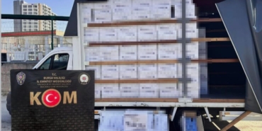 Bursa’da 3 milyon 410 makaron ele geçirildi