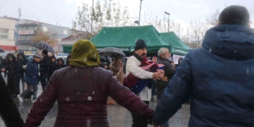 Dolu yağışı horona engel olmadı