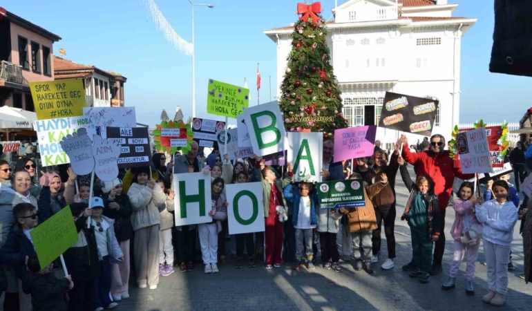 Bursa’nın Mudanya ilçesinde H.O.B.A. projesi kapsamında anlamlı yürüyüş