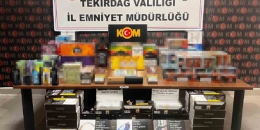 Tekirdağ’da kaçakçılık operasyonlarında çok sayıda ürün ele geçirildi