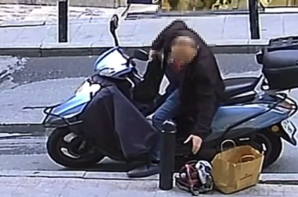 Şişli’de kaldırımdaki taşlama makinesini çalan şahıs tutuklandı